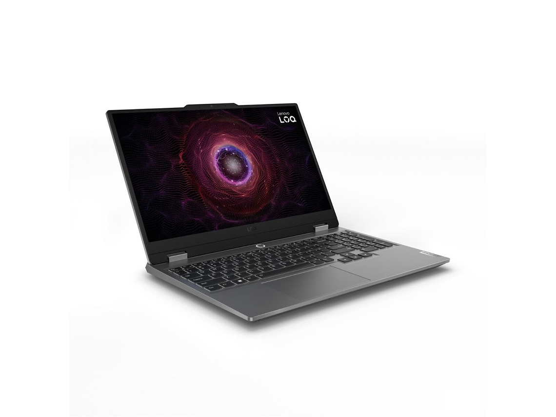 Laptop LENOVO LOQ (Cinzento - 16 GB RAM - 512 GB SSD - 15,6" - Tomada EU - NVIDIA GeForce RTX 3050 - Qwerty US - AMD Ryzen 5)