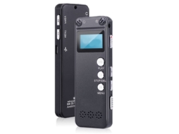 Gravador de Voz Digital Gravador de Voz Ditafone Profissional Usb com Mp3 Player Gravador de Voz Estéreo Hd para Palestras-Preto 16 Gb