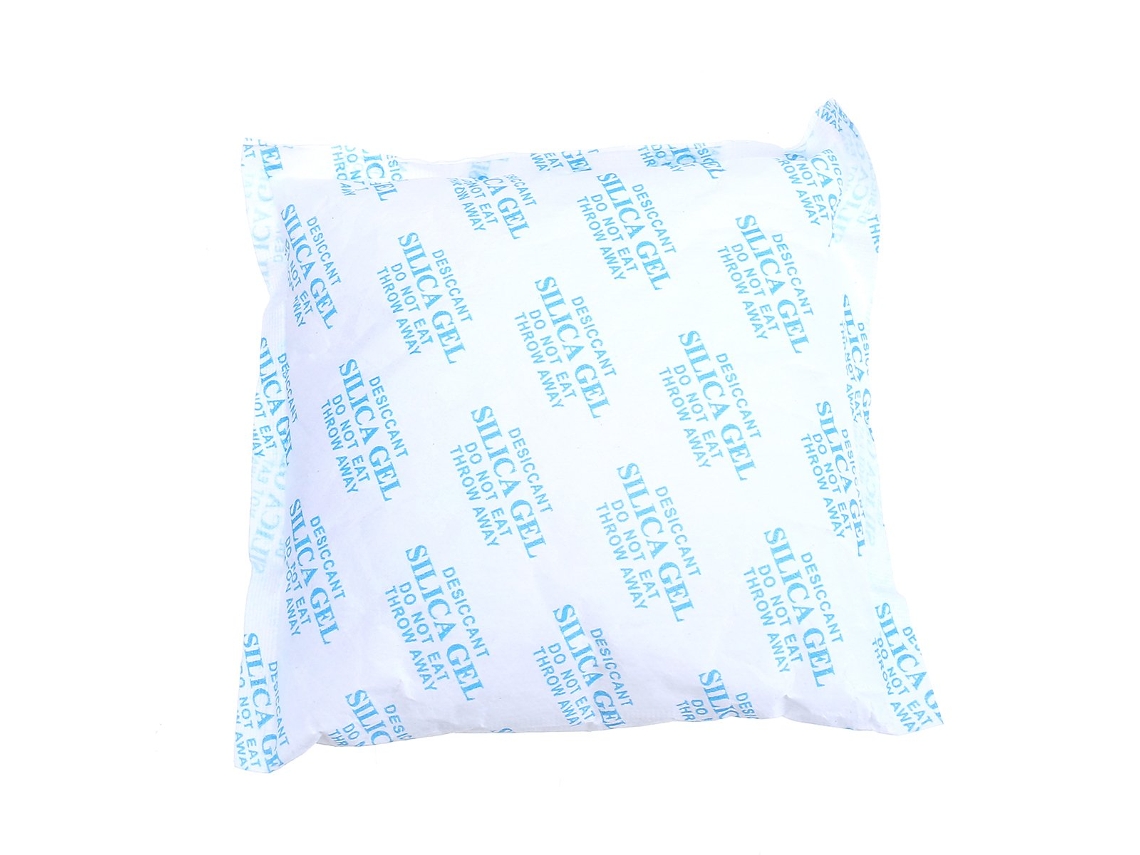 Pacote de 250g de Absorvente de Umidade em Tecido Não Tecido, Gel de Sílica, 15 Cm