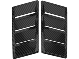 Tampa de ventilação estilo Tubar Barbatana, 2 peças, para capô de carro em ABS