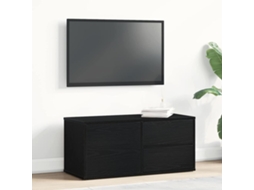 Vidaxl Gabinete Para Tv Com Gaveta Carvalho Preto 80 X 34 X 36 Cm