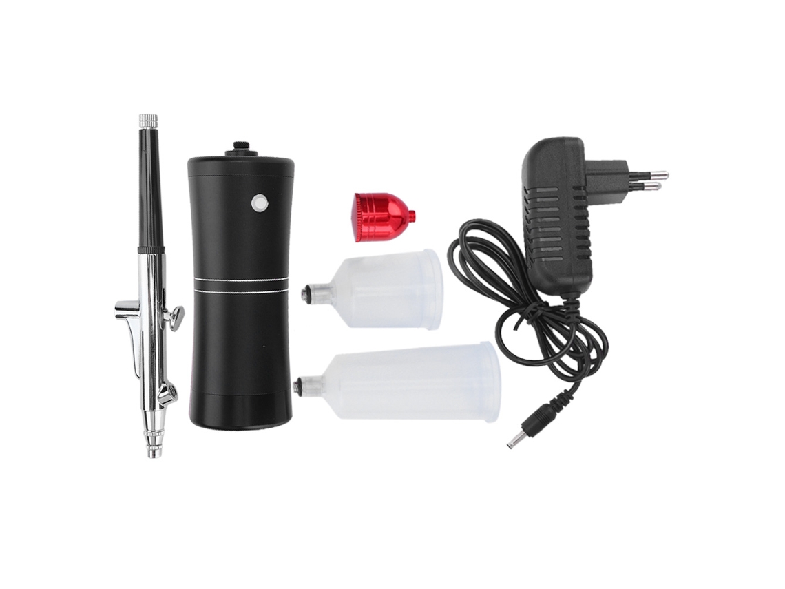 Pistola De Pintura Portátil Com Ar Compresso, Umectação E Oxigênio