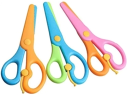Tesoura de segurança infantil, conjunto de 3 peças para trabalhos manuais.