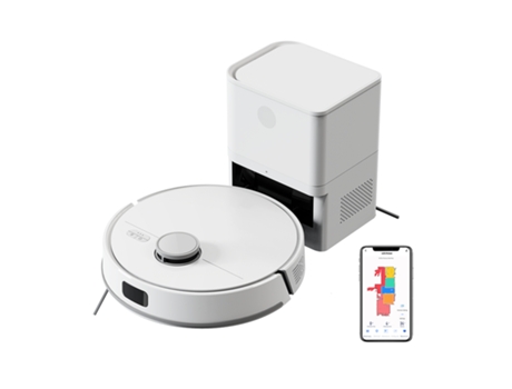 Aspirador Robô A Laser Liectroux M70 Pro Bateria 3200mah Sucção Forte 6500pa Autonomia Máx 175min Saco De Pó 3l Controle App E Voz Branco