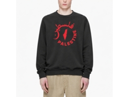 Rockinstone Palestine/falastin Black Sweatshirtdouble-sided Print Unique Designer Style
