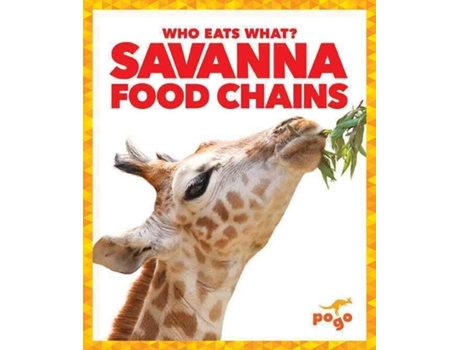 Livro savanna food chains de rebecca pettiford (inglês)