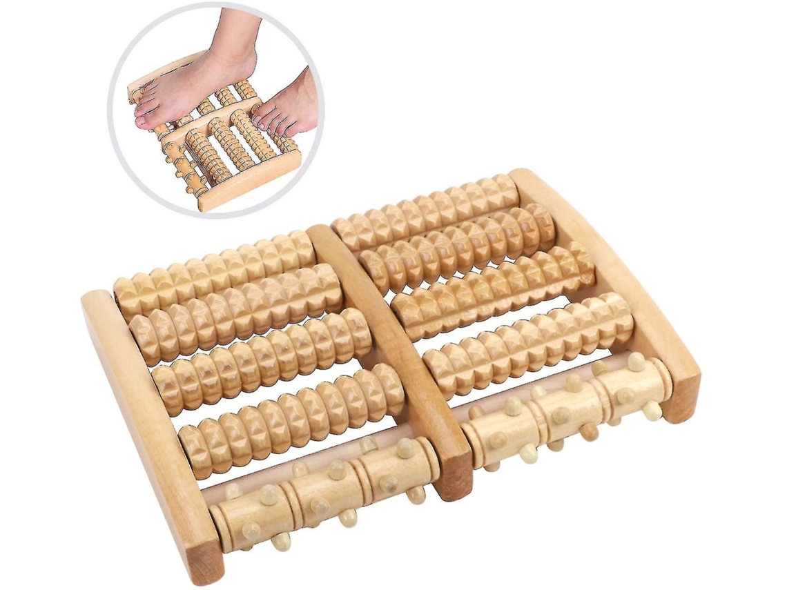 Lurelia Rolo De Massagem Para Pés, Fascite Plantar, Madeira, 27 X 17 X 5 Cm