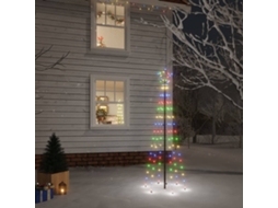 Vidaxl Árvore De Natal Com Espigão 108 Luzes Led 180 Cm Colorido