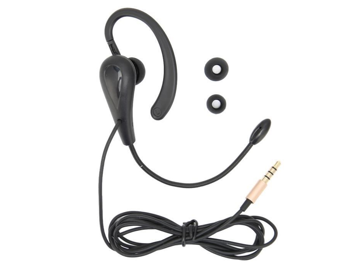 Fone de Ouvido para Atendimento Ao Cliente HURRISE Fone de Ouvido para Call Center com Gancho de Orelha de Um Lado Fone de Ouvido para Atendimento Ao