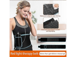 Cinto de terapia com luz infravermelha PENGDSJE, dispositivo de terapia infravermelha de 650 nm a 850 nm para alívio do sono e recuperação muscular.