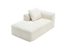 Sofá em L ''cloud Couch'' 262cm com chaise longue, assento XXL, em Chenille Verde COMPRE AGORA
