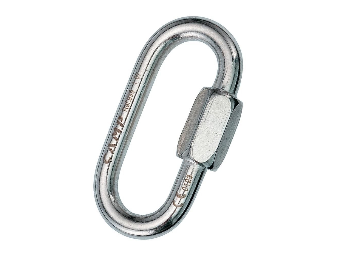 Link rápido oval de aço de 8 mm para camping