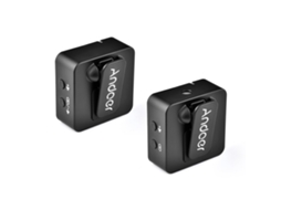 2026 micrófono Inalámbrico Andoer 2.4g Compacto para Entrevistas, Vlogging Y Live Streaming Con Smartphone