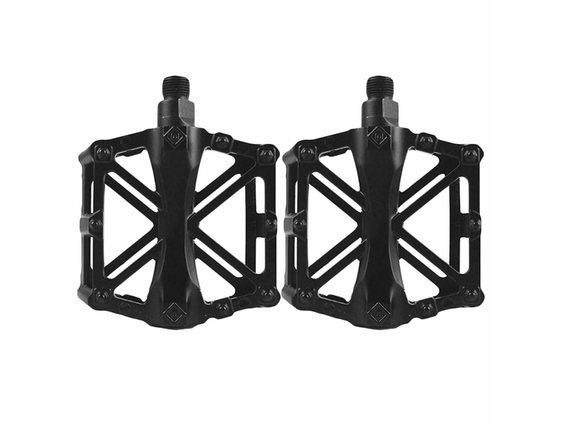 Omni-pedales De Bicicleta X Forma Con Rodamientos Ligero Reemplazo Piezas De Bicicleta Negro 1 Par