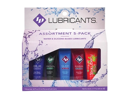ID JUICY LUBE Tubo Lubrificante 5Pc 12 Ml Pacote Sortido