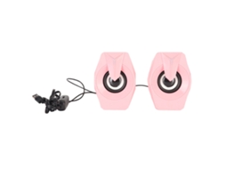 Alto falante Usb Rgb LAXISCREED Rosa Controle de Volume