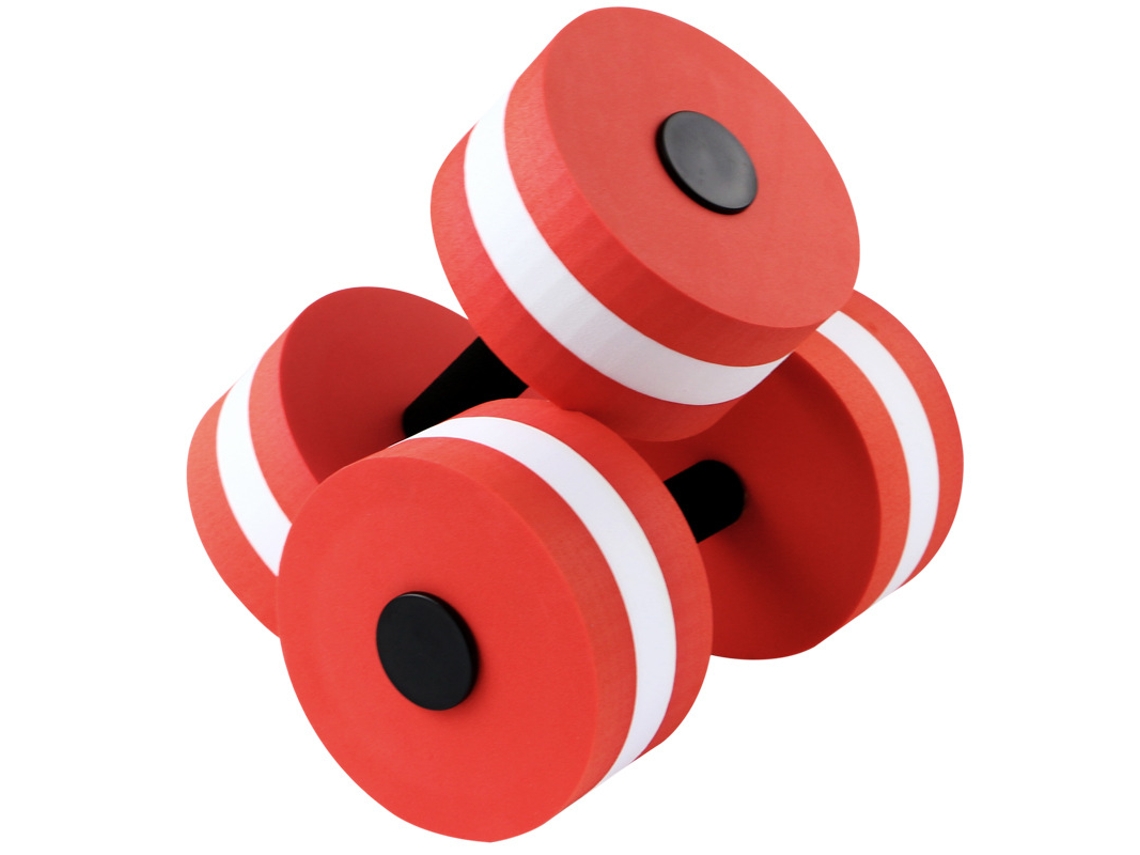 Halteres leves para esportes aquáticos, vermelho PANOONA