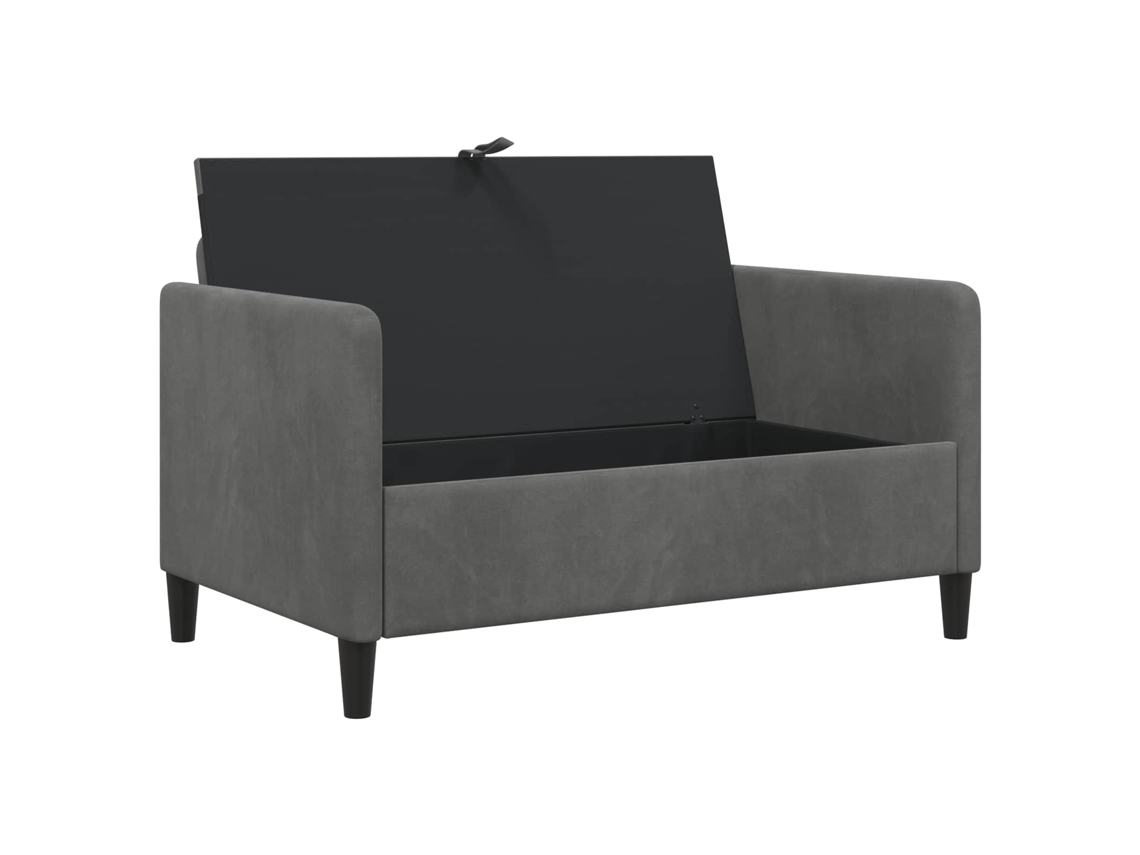 Sofa com Armazenamento Cinzento escuro 122 X 78 X 87 Cm SYFAX
