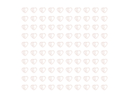 100 Clips de Papel em Forma de Coração de Ferro Decorativos com Caixa Transparente para Escritório, Escola, Lar, Ouro e Rosa