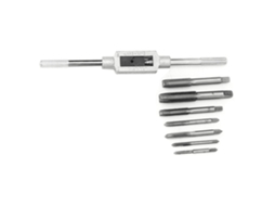 Conjunto De Taps Laxiscreed Com Chave Ajustável Para Parafusos M3 A M12 De Alta Precisão