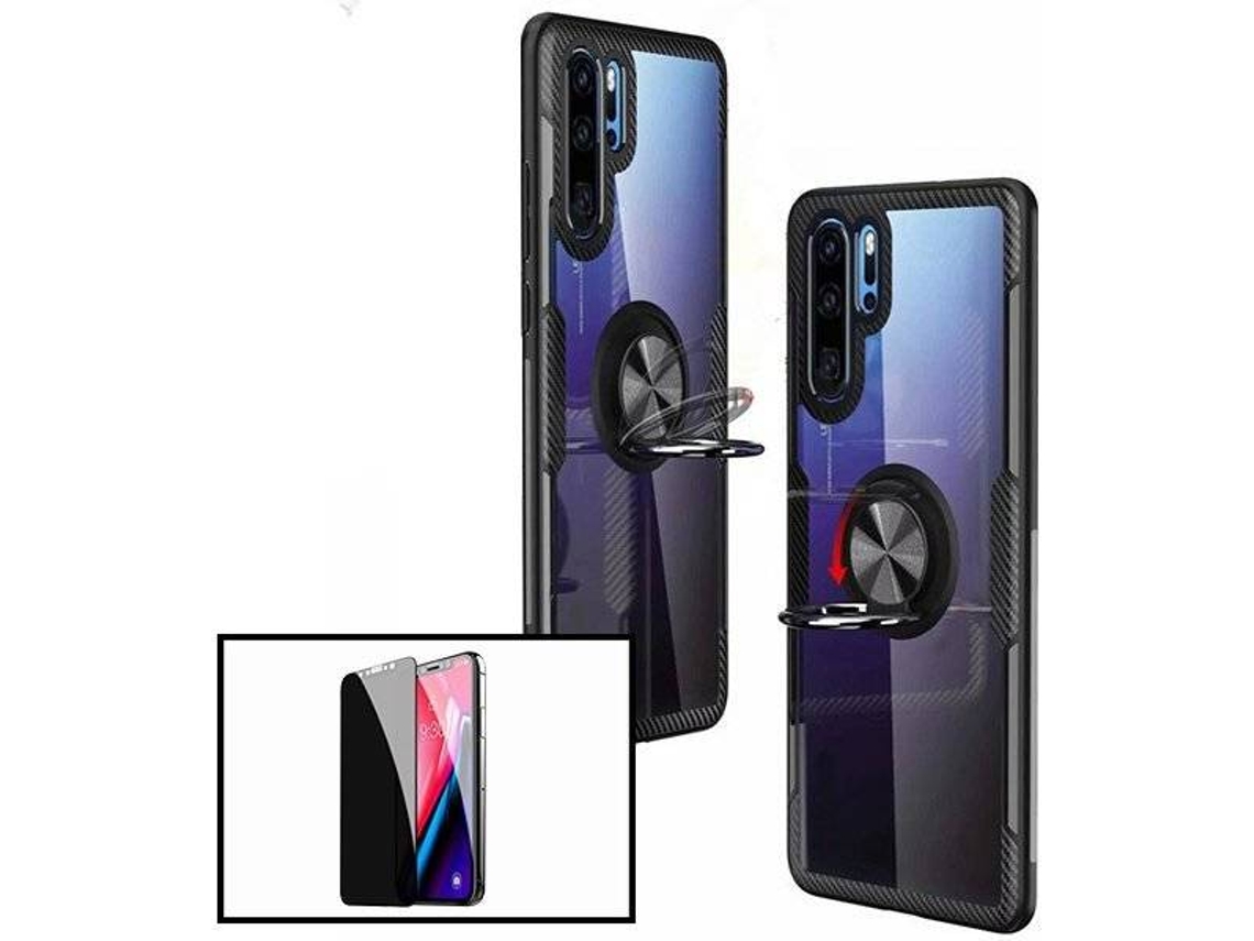 Kit Capa e Película de Vidro Temperado Xiaomi Mi 8 Lite Clear Armor Transparente e Preto