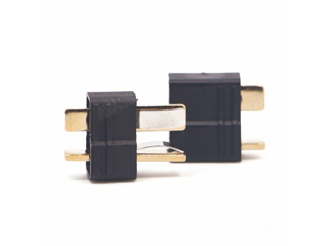 40 Paresamass Am 1015b Conector T Antiderrapante Preto Macho e Fêmea 1 Par para Bateria Lipo Rc MDUG