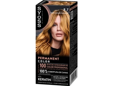 Coloração Permanente Permanent Color Ruivo Caramelo 8.7