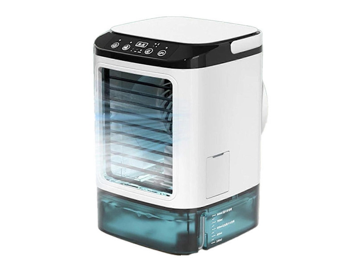 Ventilador de ar condicionado com dupla atomização e controle de velocidade, resfriador de ar silencioso. Brilvibera