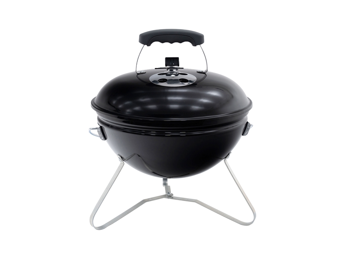 Barbecue KEKAI Portátil de Mesa Tahoe 37x37x44 cm Tampa com Sistema de Transporte e Bloqueio Esmaltado Negro