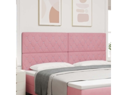 Vidaxl Cabeceira Rosa 200 Cm Veludo