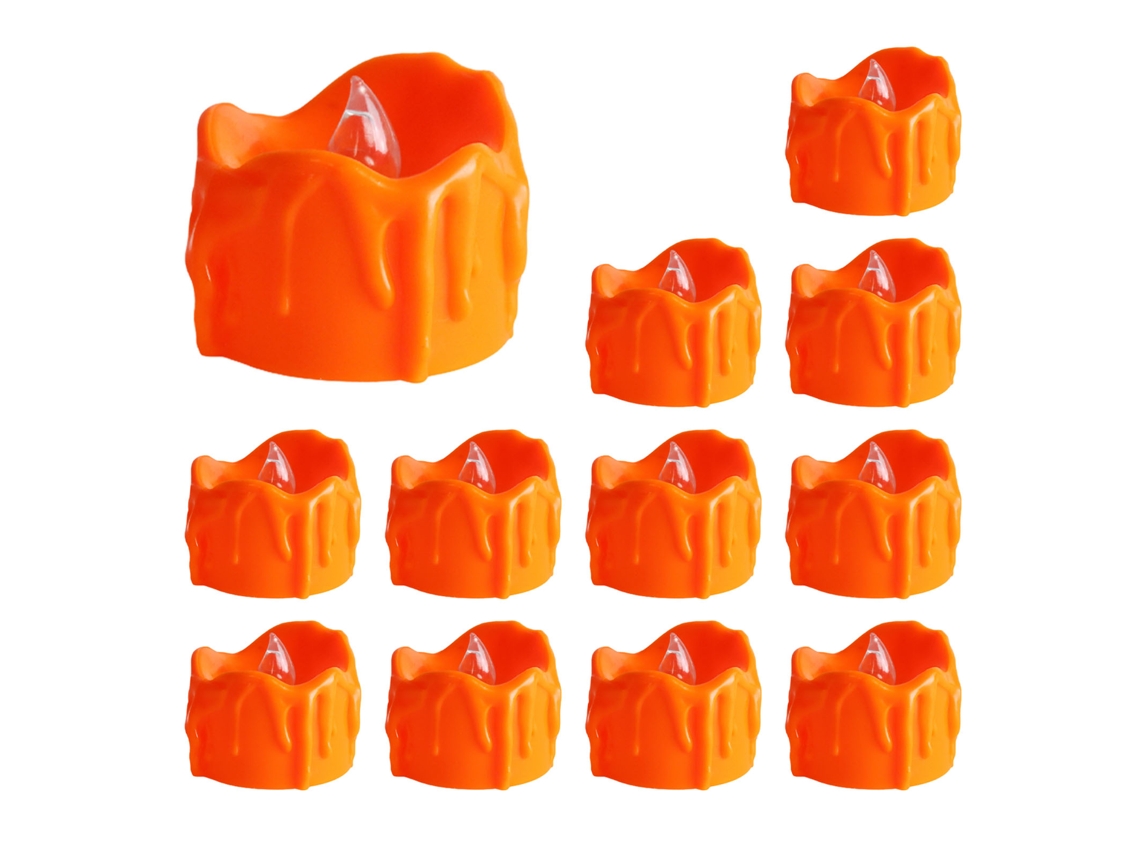 Velas De Chá De Laranja 12pcs/caixa Decoração Casamento Festa Lar