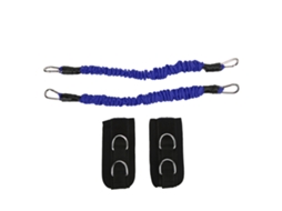 2 Unidades de Tornozeleiras E Duráveis ​​Fitness Altamente Elásticas até 13,6 Kg (30 Pounds) - Tornozeleira Azul Com Cabo Para Aum-aquaforge