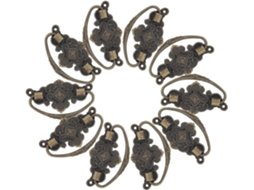 Puxadores E Alças Vintage Em Liga Metálica Para Armários Gavetas, Design Delicado, Bordas E Superfície Lisas, Pacote Com