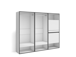 Roupeiro Aberto | Guarda Roupa,armário Aberto | 180x145x35 Cm | Para Quarto, Dormitório | Sapateira | Branco Duérmete Online