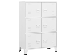 Storage Chest, Storage Chests Vidaxl Branco Metal (n/a)