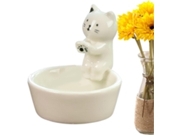 Bandeja Para Incenso Em Forma De Gato, Suporte Para Vela De Meditação, | Cerâmica | Fofo |