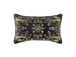 Almofada DKD Home Decor Preto Poliéster Árabe (50x10x30 cm)