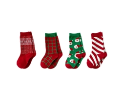 4 Pares de Meias Infantis Até O Joelho ALLINLESS