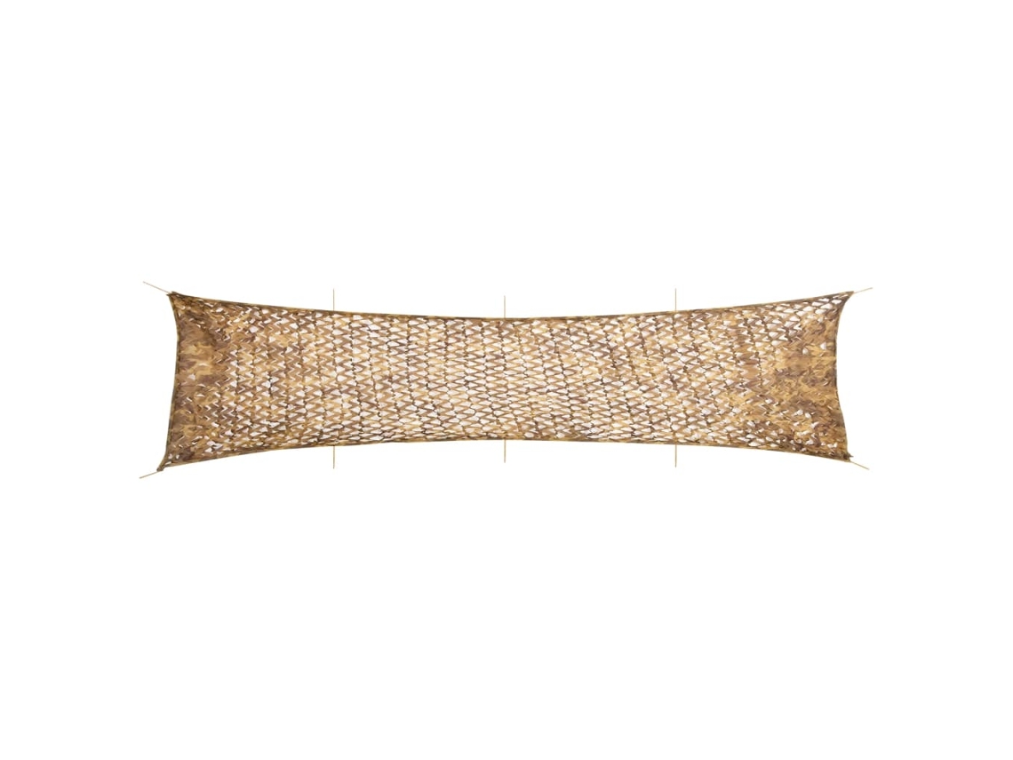 Rede De Camuflagem Vidaxl Bege Poliéster (809x207 Cm)