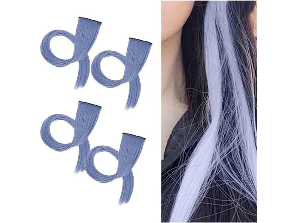 Conjunto de 4 Apliques de Cabelo com Coque SFUSHOS