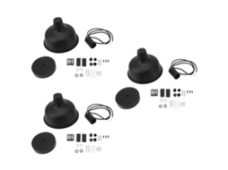 3pcs apoio para lâmpada de sino de grange ferro ajustável 110 240V para casa bares restaurantes | S/MARCA