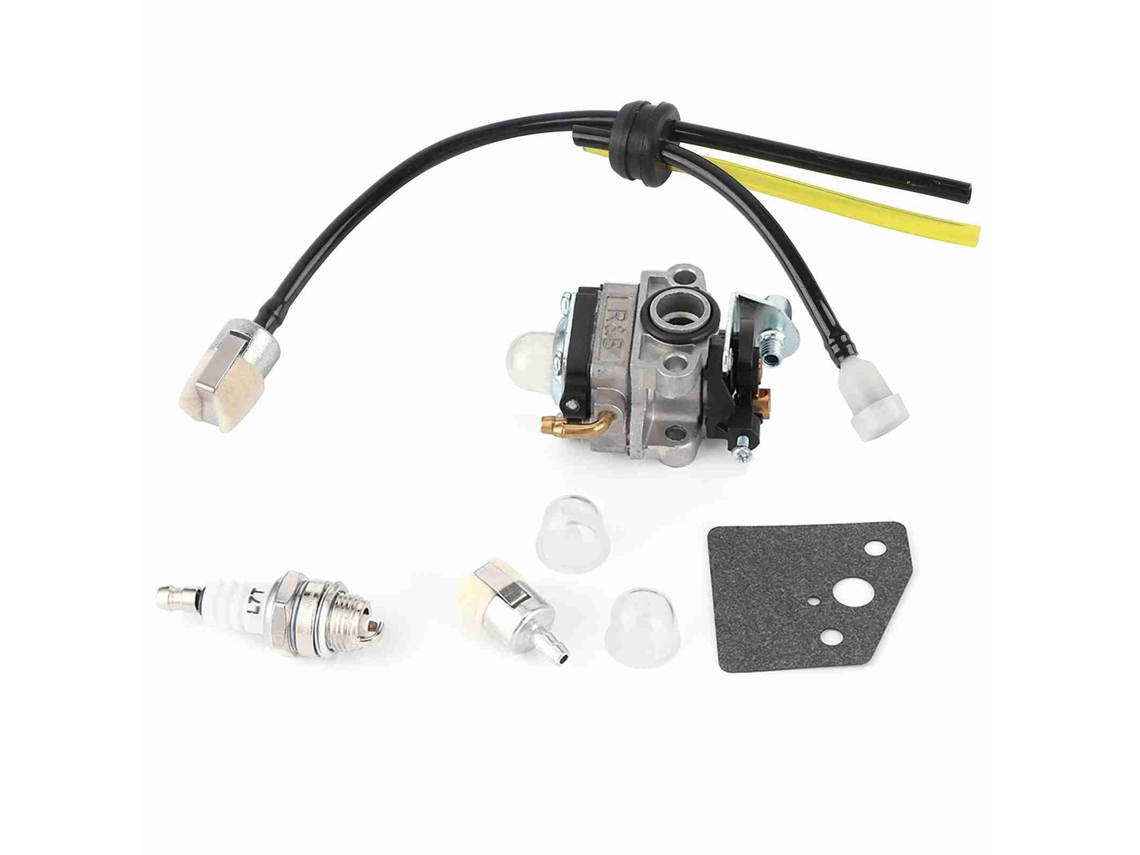 Kit Carburador com Tubo de Combustível para Gx31 Gx22 Fg100 Little Wonder Mantis Tiller | S/MARCA