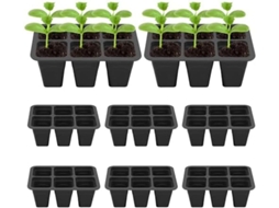 Bandejas Para Germinação De Plantas, Kit Mini Para Cultivo De Sementes, 8 Peças Gokoco