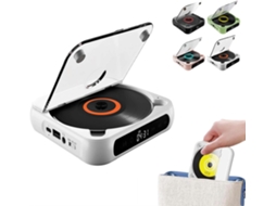 Leitor Cd Portátil Com Compatibilidade Bluetooth, Bateria Recarregável, Som Hi-fi, De 2000 Mah, 5.3 Tipo-c