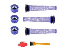 3 pré-filtros 3 kit pós-filtros hepa para aspirador de pó sem fio dyson v6, filtro substitui parte 965661-01 e 966741-