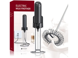 Conjunto De Espumador Leite Elétrico Com Base Recarregável, Parede, Batedor Manual, Café E Batedor.