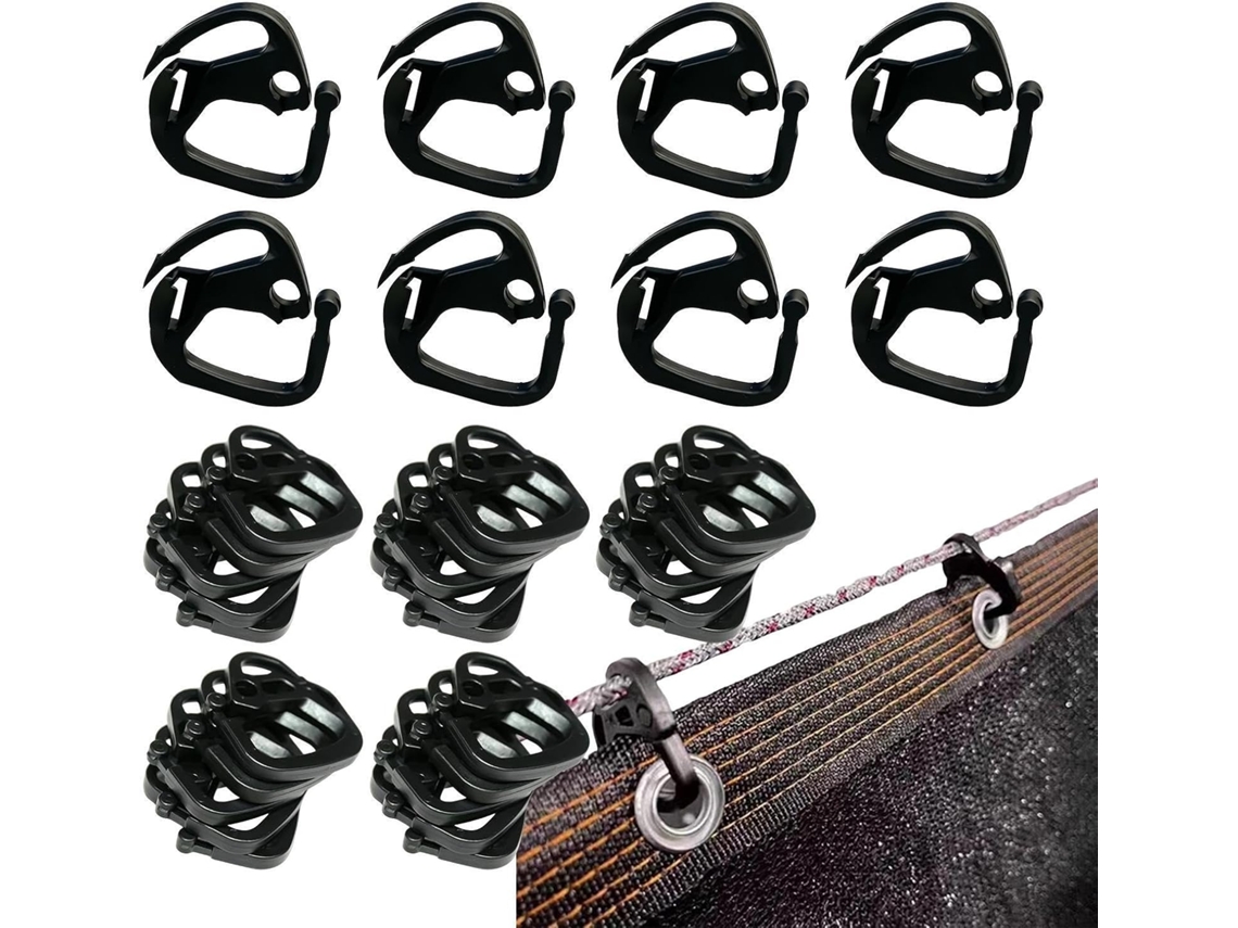 Conjunto De 100 Prendedores De Rede Para Lona E Tecido.