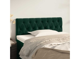 Vidaxl Cabeceira De Cama Veludo 100x7x78/88 Cm Verde-escuro