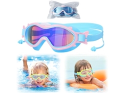 Óculos de Natação Infantil com Armação Ampla, Antiembaçante, Proteção Uv AQUAFORGE