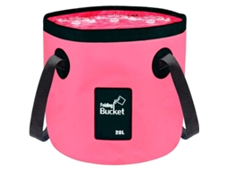 Balde de Água Plegável Nova Line 20l, colapsível para camping, pesca, jardinagem e lavagem de carros | S/MARCA